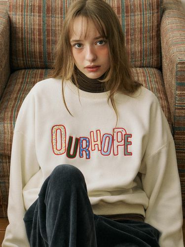 Hope Patch Fleece Sweatshirt - ourhope - Modalova