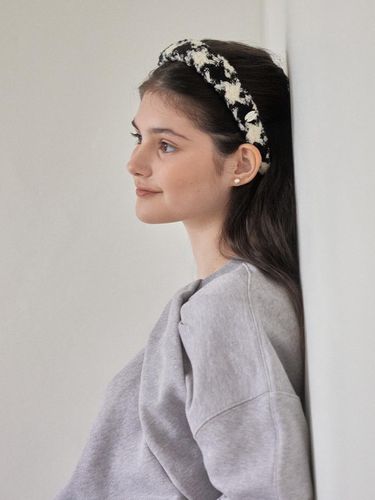 UNEMI Tweed Headband (2COL) Y4A023 - Your name Here - Modalova