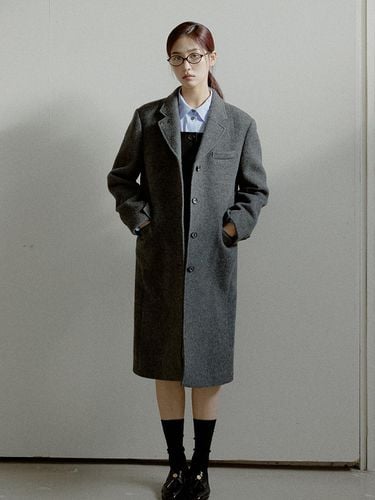 Garcon Coat_Melange Grey - LEMEME - Modalova