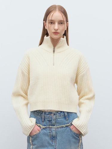 Half Zip up Cropped Knit in VK4WP158 03 - RAIVE - Modalova