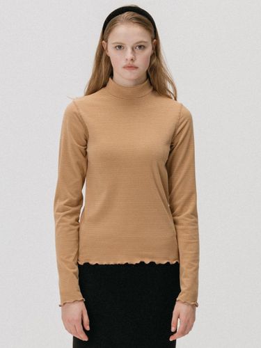 Stripe Half Neck T_(Orange) - REBOLD - Modalova