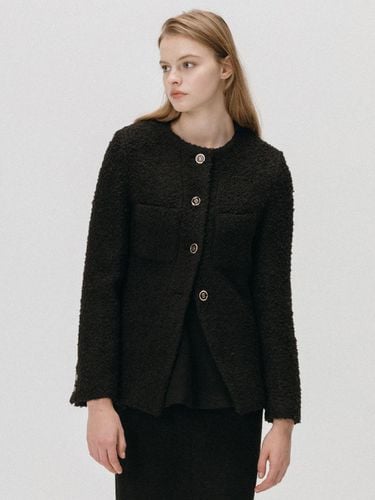 Wool Round Tweed JK_(Black) - REBOLD - Modalova