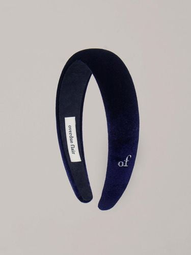 OF VELVET HAIRBAND_NAVY - overdueflair - Modalova