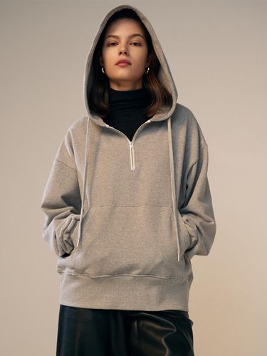 Zip Up Hoodie Sweat Shirt Grey - TOSE - Modalova