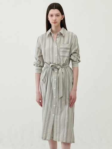 Stripe Linen Maxi Dress - TOSE - Modalova