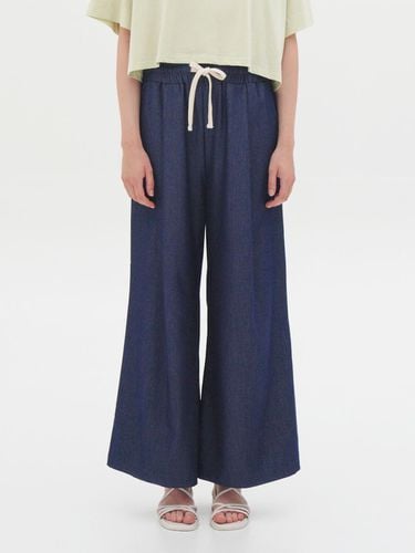 Denim wide BANDING pants dark blue - TOSE - Modalova