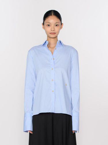 Stripe Cuffs Pointed Shirt Blue - TOSE - Modalova