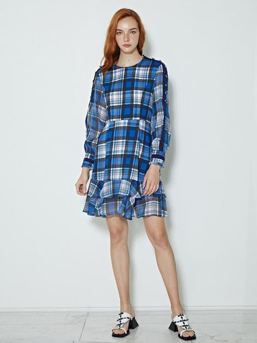 PURPLE LABEL_button Accentuated dress Navy - LIE - Modalova