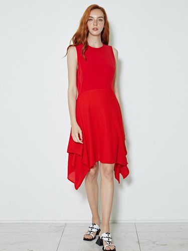 PURPLE LABEL_Square Point dress Red - LIE - Modalova