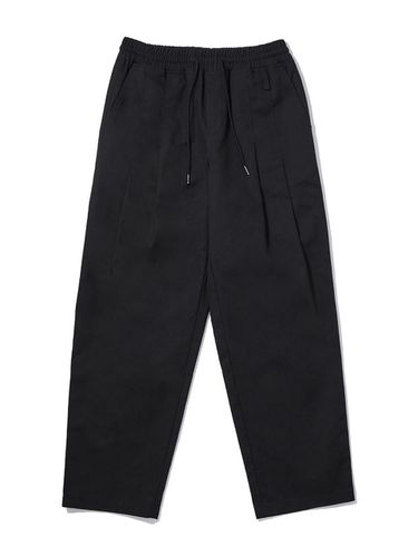 BANDING Two tuck Wide Balloon Pants Black - Awesomestudio - Modalova