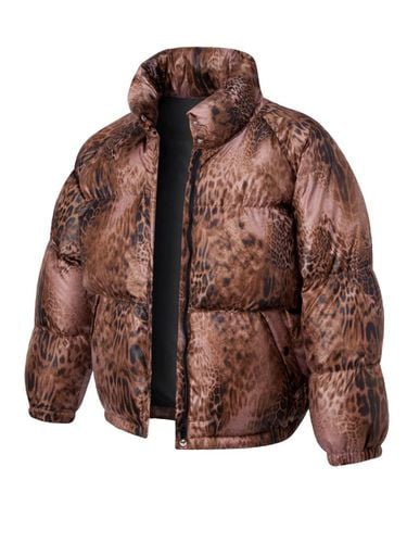 DOWN PARKA (BROWN LEOPARD) - CHANCECHANCE - Modalova