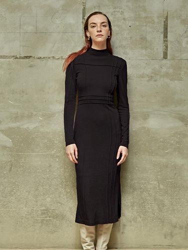 Light angle jersey long dress black - LIE - Modalova