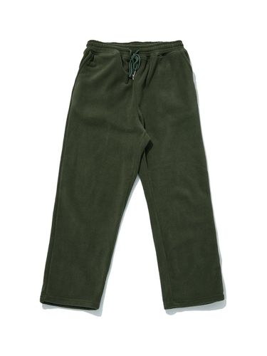 Fleece wide BANDING pants khaki - Awesomestudio - Modalova