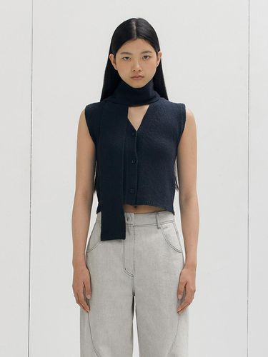 TIE KNIT VEST - NAVY - EPINGLER - Modalova