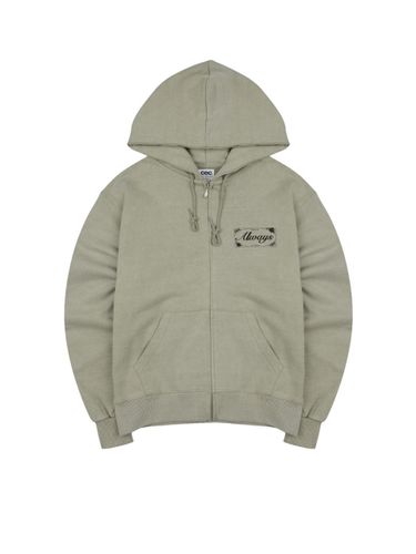 ALWAYS ZIP UP HOODIE (SAND KHAKI PIGMENT - DYED) - CHANCECHANCE - Modalova