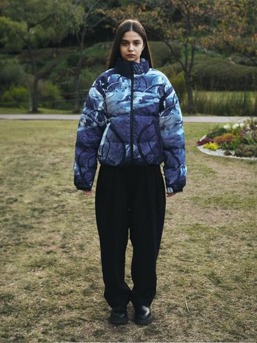 BLUE PRINTED DOWN PARKA - CHANCECHANCE - Modalova