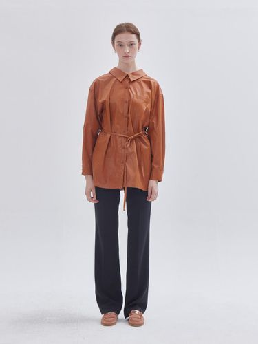 Signature Coded Cotton Shirt Brown - LIE - Modalova