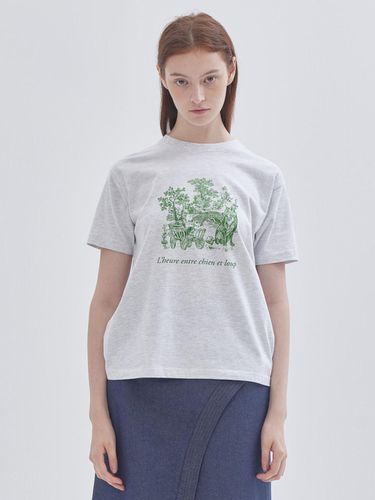 Green Wolf Print T-Shirt - LIE - Modalova