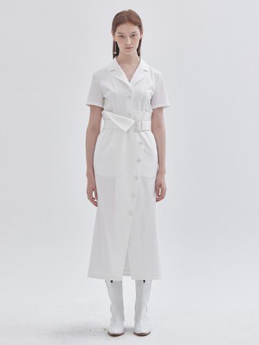 Tailored button Upgraded dress White - LIE - Modalova