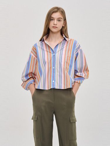 Stripe Cropped Shirt - SJYP - Modalova