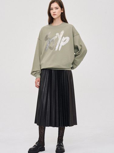 Metallic Print Sweatshirt - SJYP - Modalova