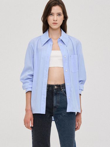 PW2E8WSH500WLB) Slit Basic Shirt - SJYP - Modalova