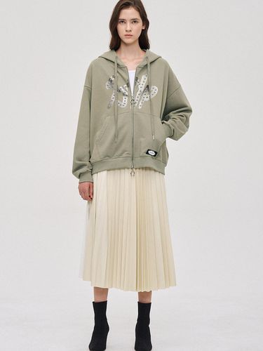 Metallic Printed Jersey Hoodie - SJYP - Modalova