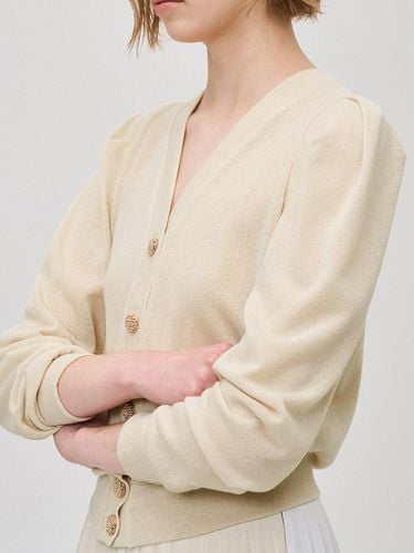 Puff Sleeve Jersey Cardigan - SJYP - Modalova