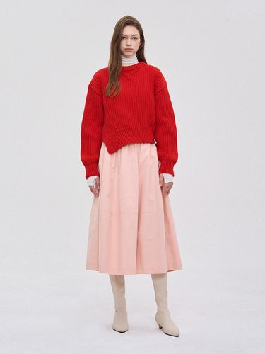 Back BANDING PINK Cotton Skirt - SJYP - Modalova