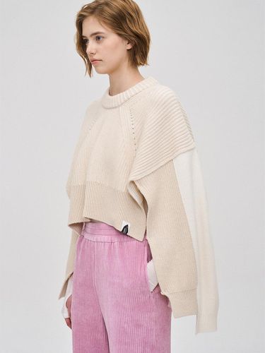 Side Open Cropped Knitwear Pullov - SJYP - Modalova