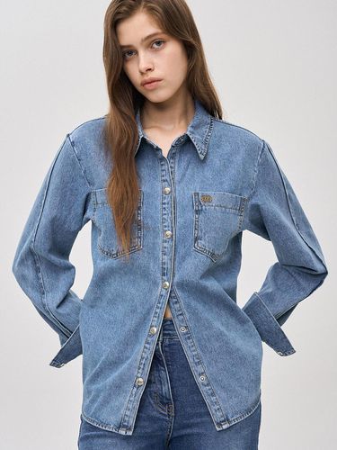 PW2E8NSH502WBL) Basic denim shirt - SJYP - Modalova