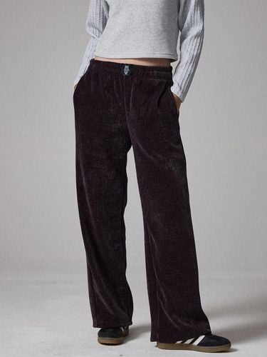 Corduroy veloa sweat pants charcoal - Awesomestudio - Modalova