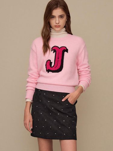 Year Logo Alphabet Knitwear Pu - SJYP - Modalova