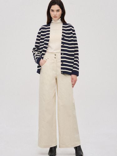 Stripe Knit Cardigan - SJYP - Modalova