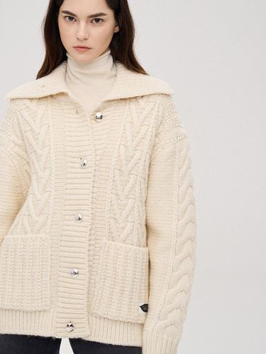 Cable Knit Cardigan - SJYP - Modalova