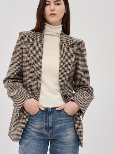 Checkered Single Jacket - SJYP - Modalova