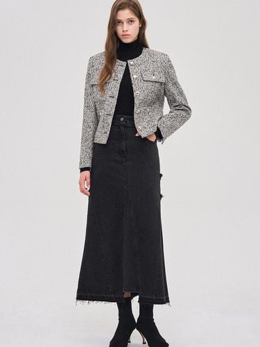 Round Neck Wool Jacket - SJYP - Modalova