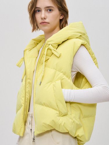 Cropped Hooded Down Vest - SJYP - Modalova