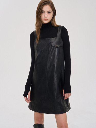 Fake Leather Mini Dress - SJYP - Modalova