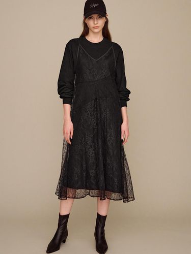 Anniversary Lace Layered Dress - SJYP - Modalova