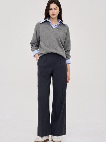 Front tuck wool polyester pants - SJYP - Modalova