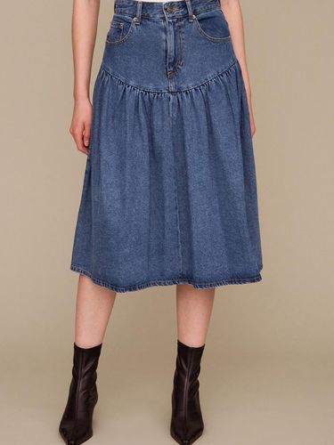 Anniversary flare denim skirt - SJYP - Modalova