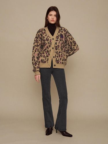 Anniversary Leopard Knit Cardi - SJYP - Modalova