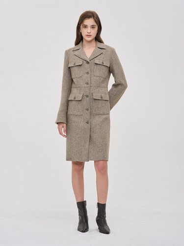 PW2EAWOP404WSG) Pocket Tweed dress - SJYP - Modalova