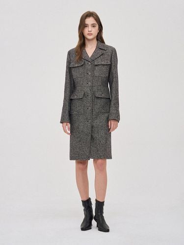 PW2EAWOP404WBK) Pocket Tweed dress - SJYP - Modalova