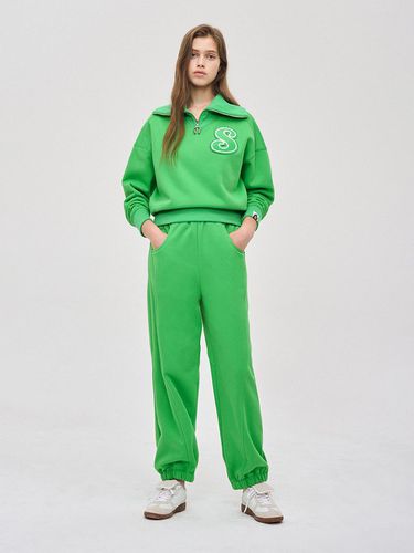 Panel Line Fleece Jersey Pants - SJYP - Modalova