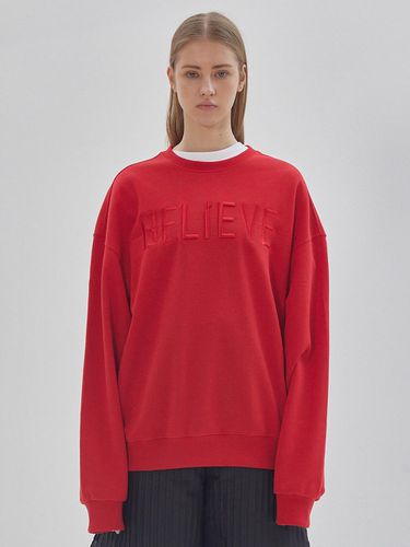 Live Beve Embroidered Embroidery Sweatshirt Red - LIE - Modalova