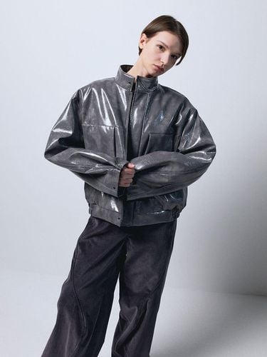 GLOWY BOMBER JACKET - CHARCOAL - EPINGLER - Modalova