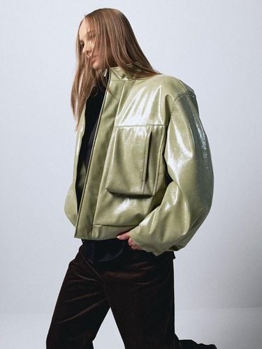 GLOWY BOMBER JACKET - YELLOW GRASS - EPINGLER - Modalova