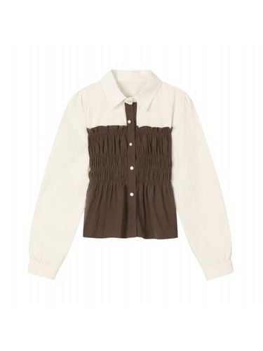 Smocking Corduroy Coloring Shirt Blouse (TJBAX7443 - VIKI - Modalova